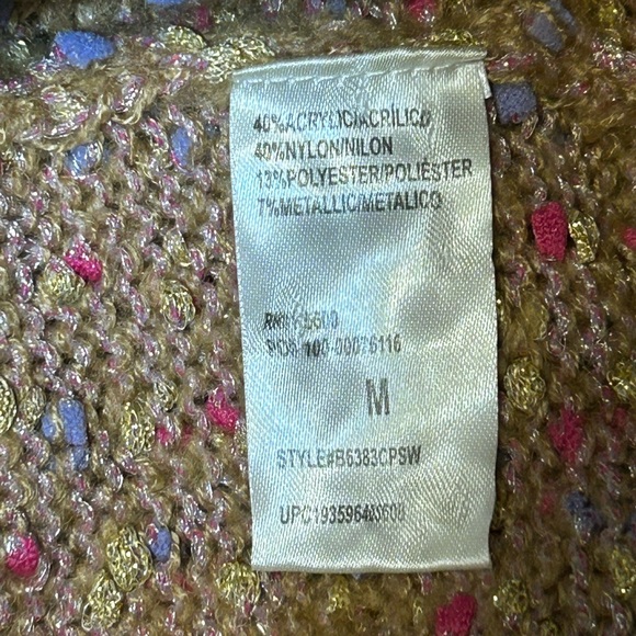 Democracy Open Weave Sweater Size Medium - Picture 8 of 9